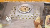 Tortiglioni con crema di cavolfiore e formaggio scoparolo