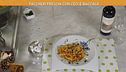 Paccheri freschi con sugo di ceci e baccalà