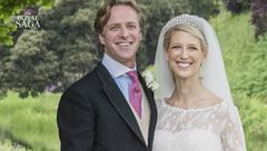 L'abito da sposa indossato da lady gabriella, nipote della regina Elisabetta, è stato creato da una stilista italiana