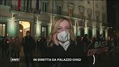 Giorgia Meloni in piazza contro il coprifuoco