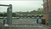 Roma, i filobus fermi in magazzino