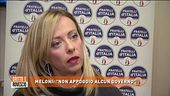 Meloni: "Non appoggio alcun governo"