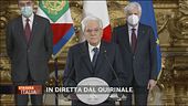 Sergio Mattarella in diretta dal Quirinale
