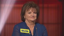 Milena affronta il quizzone finale