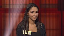 La giovane concorrente Mariana affronta il quiz finale