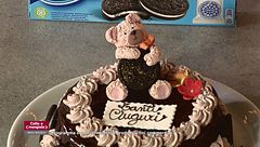 Savarin salato al parmigiano e noci e torta di compleanno al cioccolato