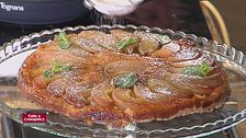 Insalata vegana e tarte tatin pere e menta