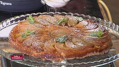 Insalata vegana e tarte tatin pere e menta