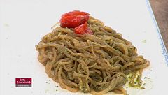 Shirataki alla colatura di alici e Onion cheese burger