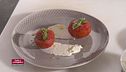 Pomodoro crema di tenerume e fonduta di ragusano