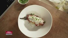 Cannolo di melanzana in pasta croccante