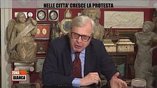 Vittorio Sgarbi a Zona bianca