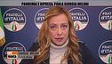 Giorgia Meloni a Zona Bianca