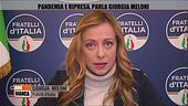 Giorgia Meloni a Zona Bianca