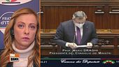 Giorgia Meloni su Mario Draghi