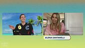 Elena Santarelli si collega con Tommaso Zorzi in pigiama