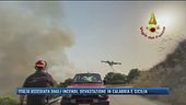 Italia assediata dagli incendi, devastazione in Calabria e Sicilia