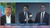 Renzi: "Un referendum per cambiare il reddito di cittadinanza"