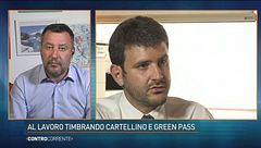 Al lavoro timbrando cartellino e Green Pass