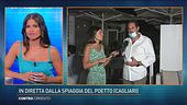 In diretta dalla spiaggia del Poetto (Cagliari)