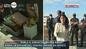 Roma, le strade del centro invase da rifiuti