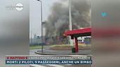 L'aereo precipitato a San Donato milanese