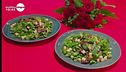 Insalata tiepida con carpaccio di manzo