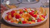 Insalata di melone e formaggio giuncata
