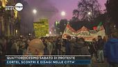 Cortei, scontri e disagi nelle città