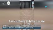Catania, il video dell'ospedale allagato