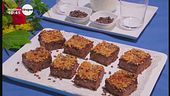 Brownie con patate dolci e noci