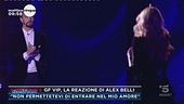 Gf Vip, la reazione di Alex Belli