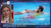 GF Vip, Alex e Soleil in piscina