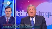 Antonio Tajani: "Sogno Silvio Berlusconi al Colle"