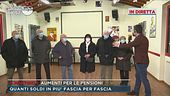 Aumenti per le pensioni fascia per fascia in diretta  da un circolo anziani