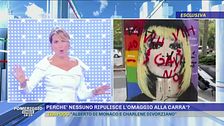 Il murale della Carrà ancora imbrattato