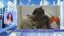 Baci tra Alex Belli e Soleil - la moglie: sono delusa