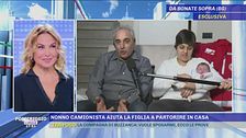 Nonno camionista fa partorire la figlia