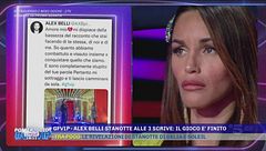 GfVip - Alex Belli stanotte alle 3 scrive: il gioco è finito
