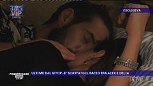Ultime dal GFVIP, è scattato il bacio tra Alex e Delia