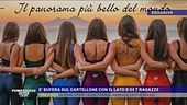 Bufera sul cartellone con il lato B di 7 ragazze