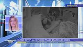 Ultime GFVIP, Alex piange tra le braccia di Soleil
