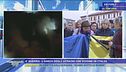 Ucraina, la manifestazione in piazza dei cittadini ucraini che vivono in Italia