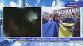 Ucraina, la manifestazione in piazza dei cittadini ucraini che vivono in Italia