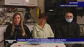 Ivanna, fuggita dall'Ucraina con i due figli