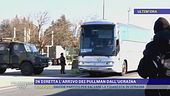 Guerra Ucraina, l'arrivo dei pullman con donne e i bambini
