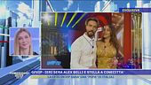 Gf Vip, Alex Belli e Stella ieri a Cinecittà
