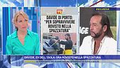 Davide, ex dell'Isola: ora rovisto nella spazzatura
