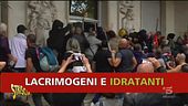 Scontri in piazza, è caos nei tg