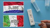Tamponi fai-da-te, in Italia costano di più